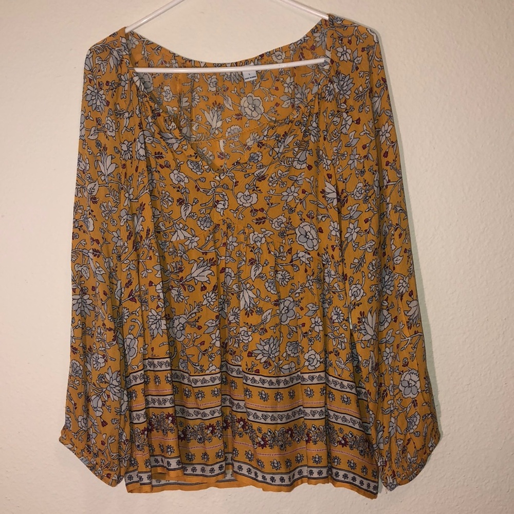 Yellow blouse